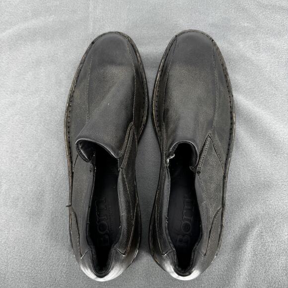 Born Omaha Distressed Black Brown Leather Slip On Loafers Men‎ 8.5 Casual main image 6